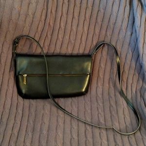Black adjustable strap purse